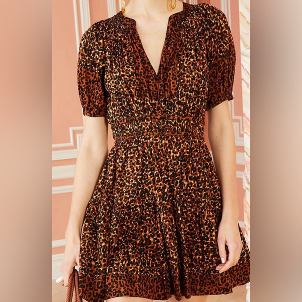 Ulla Johnson Mariana Dress Leopard Print